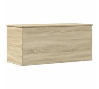vidaXL Caja de almacenaje de madera de ingeniería Roble Sonoma 100x42x46 cm