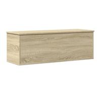 vidaXL Caja de almacenaje Madera ingeniería Roble Sonoma 102x35x35 cm, Caja de Mantas, Cofre de Almacenamiento, baúl de Juguetes, Caja de Juguetes