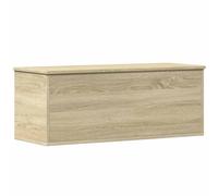 vidaXL Caja de almacenaje Madera ingeniería Roble Sonoma 90x35x35 cm, Caja de Mantas, Cofre de Almacenamiento, baúl de Juguetes, Caja de Juguetes