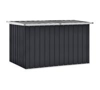 vidaXL Caja de Almacenaje para Jardín, Arcón Exterior de Ordenación, Baúl de Almacenamiento, Caja Grande para Terraza, Gris Antracita 149x99x93 cm