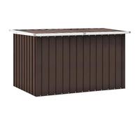 vidaXL Caja de Almacenaje para Jardín, Baúl para Cojines Almohadas Mantas, Cofre de Herramientas, Caja para Porche Patio Terraza, Marrón