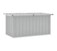 vidaXL Caja de Almacenaje para Jardín, Baúl para Cojines Almohadas Mantas, Cofre de Herramientas, Caja para Porche Patio Terraza, Gris
