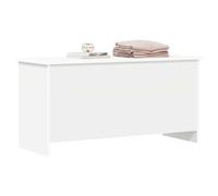 vidaXL - Caja de almacenamiento (100 x 40 x 50 cm), color blanco