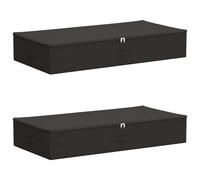 vidaXL Caja de Almacenamiento 2 uds. Tejido no tejido 100 x 50 x 18 cm