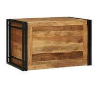 vidaXL Caja de Almacenamiento 80 x 50 x 50 cm de Madera Maciza de Acacia. Cofre Resistente, Ideal para el Dormitorio, Sala de Estar o Pasillo. Organizador práctico Que también Decora y Ahorra espaci