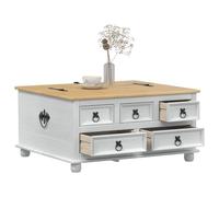 vidaXL Caja de almacenamiento 90 x 78 x 45 cm Madera de pino macizo, Sala de estar, Rectangular, Rústico, Duradero, Veta de Madera, Amplio Almacenamiento, para Organizar y Mejorar Tu Hogar