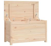 vidaXL Caja de Almacenamiento Cofre Baúl Armario para Ropa Juguetes Sala de Estar Salón Habitación Dormitorio Madera Maciza de Pino
