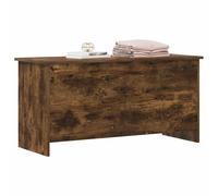 vidaXL - Caja de almacenamiento con almacenamiento de roble ahumado (100 x 40 x 50 cm), color roble ahumado