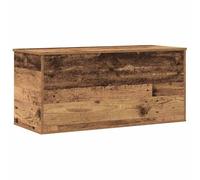 vidaXL Caja de Almacenamiento con Tapa de Madera Antigua 100 x 42 x 46 cm. Cofre Rústico Ideal para organizar Muebles en el Dormitorio o la Sala de Estar. Es una solución Moderna y Decorativa para t