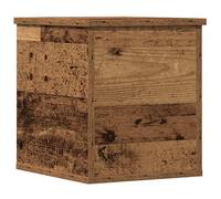 vidaXL Baúl de Almacenamiento Rústico Grande 30 x 35 cm en Madera Vieja | Muebles Sólidos Recuperados para Uso Interior | Solución de Estilo Tradicional | Caja de Madera Decorativa Vintage de Pino
