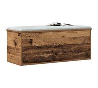 vidaXL Caja de Almacenamiento Madera Envejecida 90 x 35 x 35 cm, Caja de Almacenamiento Moderna, Organizador Rectangular, Solución sin Desorden, Espacio Ample, Diseño Compacto