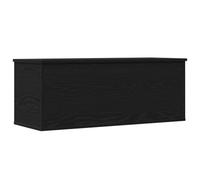vidaXL Caja de Almacenamiento Negra de 90 x 35 x 35 cm, Cofre Moderno para Usar en Interiores como en el Dormitorio y la Sala de Estar. Cofre Decorativo, solución Ideal para Guardar Cosas, diseño gr