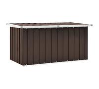 vidaXL Caja de Almacenaje para Jardín, Baúl para Cojines Almohadas Mantas, Cofre de Herramientas, Caja para Porche Patio Terraza, Marrón