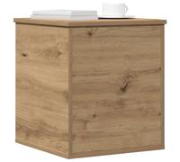 vidaXL Caja de Almacenamiento Roble Artisan 40 x 42 x 46 cm Estilo Contemporáneo Cofre de Madera para Uso Interior en el Dormitorio o Salón Mueble Decorativo Moderno Gran Contenedor Minimalista