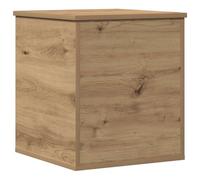 vidaXL Caja de Almacenamiento Roble Artisan 40 x 42 x 46 cm Estilo Contemporáneo Cofre de Madera para Uso Interior en el Dormitorio o Salón Mueble Decorativo Moderno Gran Contenedor Minimalista