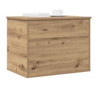 vidaXL Caja de Almacenamiento Roble artisan 60 x 42 x 46 cm | Espacio suficiente para tus cosas ,Artesanía clásica que realza tu decoración ,Construcción sólida de madera de roble