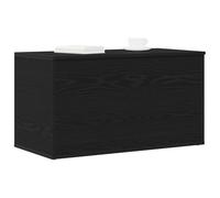 vidaXL Caja de Almacenamiento Roble Negro 84 x 42 x 46 cm | Espacio para guardar todo lo que quieras, Hecho de madera engineered que aguanta el paso del tiempo,