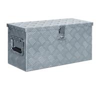 vidaXL Caja de Aluminio 61,5x26,5x30 cm Plateada Bricolaje Taller Herramientas