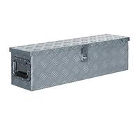 vidaXL Caja de Aluminio 80,5x22x22 cm Plateada Bricolaje Taller Herramientas