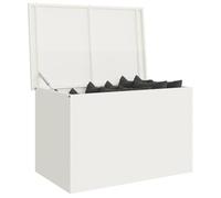 vidaXL Caja de Cojines para Almacenamiento en el jardín 175 L Blanco