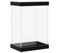 vidaXL Caja de exposición acrílico Transparente 17x12x25 cm