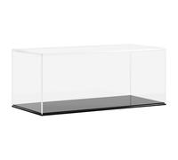 vidaXL Vitrina expositora para colecciones – Acrílico transparente, a prueba de polvo 34x16x14 cm