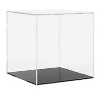 vidaXL Caja de Exposición, Vitrina Expositora a Prueba de Polvo, Caja Transparente para Juguetes Colecciones, Acrílico Transparente 30x30x30 cm