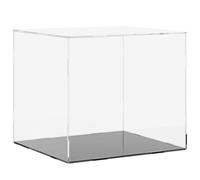 vidaXL Caja de Exposición, Vitrina Expositora a Prueba de Polvo, Caja Transparente para Juguetes Colecciones, Acrílico Transparente 40x36x35 cm