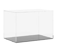 vidaXL Caja de exposición acrílico Transparente 56x36x37 cm