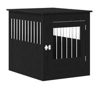 vidaXL - Caja para perro (80 x 64,5 x 71 cm), color negro