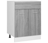 vidaXL Cajón bajo Lyon Gris Sonoma 60 x 46 x 81,5 cm Madera de ingeniería