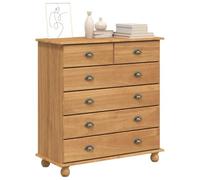 vidaXL Cajón de Gaveta con cajón ASKIM Marrón 91 x 40 x 95,5 cm, Cómoda con Estilo, Almacenamiento Duradero, Mueble Funcional, organización Minimalista para el hogar