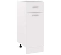 vidaXL Armario de Cocina Muebles Mobiliario Duradero Mesa de Trabajo Almacenamiento Cuencos Platos Ollas Alacena de Contrachapada Blanco 30x46x81,5 cm