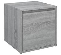 vidaXL Cajón Taburete Almacenaje Pasillo Cojín Baúl Oficina Dormitorio Mueble Despacho Habitación Estante Madera Contrachapada Gris Sonoma