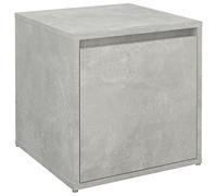 vidaXL Cajón Taburete Caja Almacenaje Pasillo Cojín Baúl Oficina Mueble Estante Entrada Dormitorio Madera Contrachapada Gris Hormigón