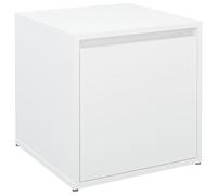 vidaXL Cajón taburete madera contrachapada blanco 40,5x40x40 cm