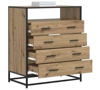 vidaXL Cajonera 4-Cajón Roble artesanal 70 x 41 x 83,5 cm,
