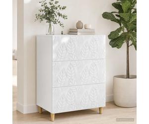 vidaXL Cajonera 66 x 34,5 x 90 cm Madera de ingeniería, Almacenamiento , armario versátil para , gran , moderno para el hogar