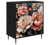 vidaXL Cajonera BORNE Estampado de peonía Clara 66 x 36,5 x 76 cm