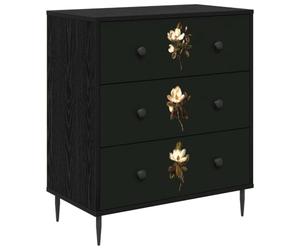 vidaXL Cajonera Bremen Estampado de Magnolia 66 x 36,5 x 76 cm