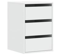 vidaXL Cajonera de Esquina Madera de ingeniería Blanco 40x41x58 cm, cajonera, Armario de almacenaje, aparador, Mueble de almacenaje, Mueble archivador