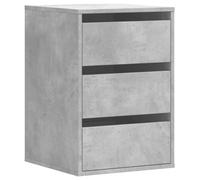 vidaXL Cajonera de Esquina Madera ingeniería Gris hormigón 40x41x58 cm, cajonera, Armario de almacenaje, aparador, Mueble de almacenaje