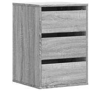 vidaXL Cajonera de Esquina Madera ingeniería Gris Sonoma 40x41x58 cm, cajonera, Armario de almacenaje, aparador, Mueble de almacenaje