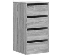 vidaXL Cajonera de Esquina Madera ingeniería Gris Sonoma 40x41x76 cm, cajonera, Armario de almacenaje, aparador, Mueble de almacenaje