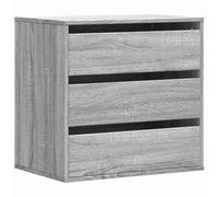 vidaXL Cajonera de Esquina Madera ingeniería Gris Sonoma 60x41x58 cm, cajonera, Armario de almacenaje, aparador, Mueble de almacenaje
