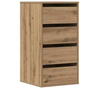 vidaXL Cajonera de Esquina Madera ingeniería Roble Artisan 40x41x76 cm