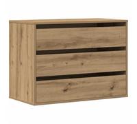 vidaXL Cajonera de Esquina Madera ingeniería Roble Artisan 80x41x58 cm