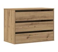 vidaXL Cajonera de Esquina Madera ingeniería Roble Artisan 80x41x58 cm