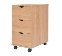 Vidaxl cajonera de madera 33x45x60 cm color roble