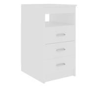 vidaXL Cajonera Armario de Cajones Archivador de Almacenaje Casillero Cómoda para Escritorio Muebles de Oficina de Madera Contrachapada Blanco